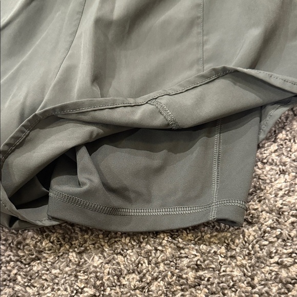 Women's Green 90 degree Athletic Shorts - Picture 4 of 4